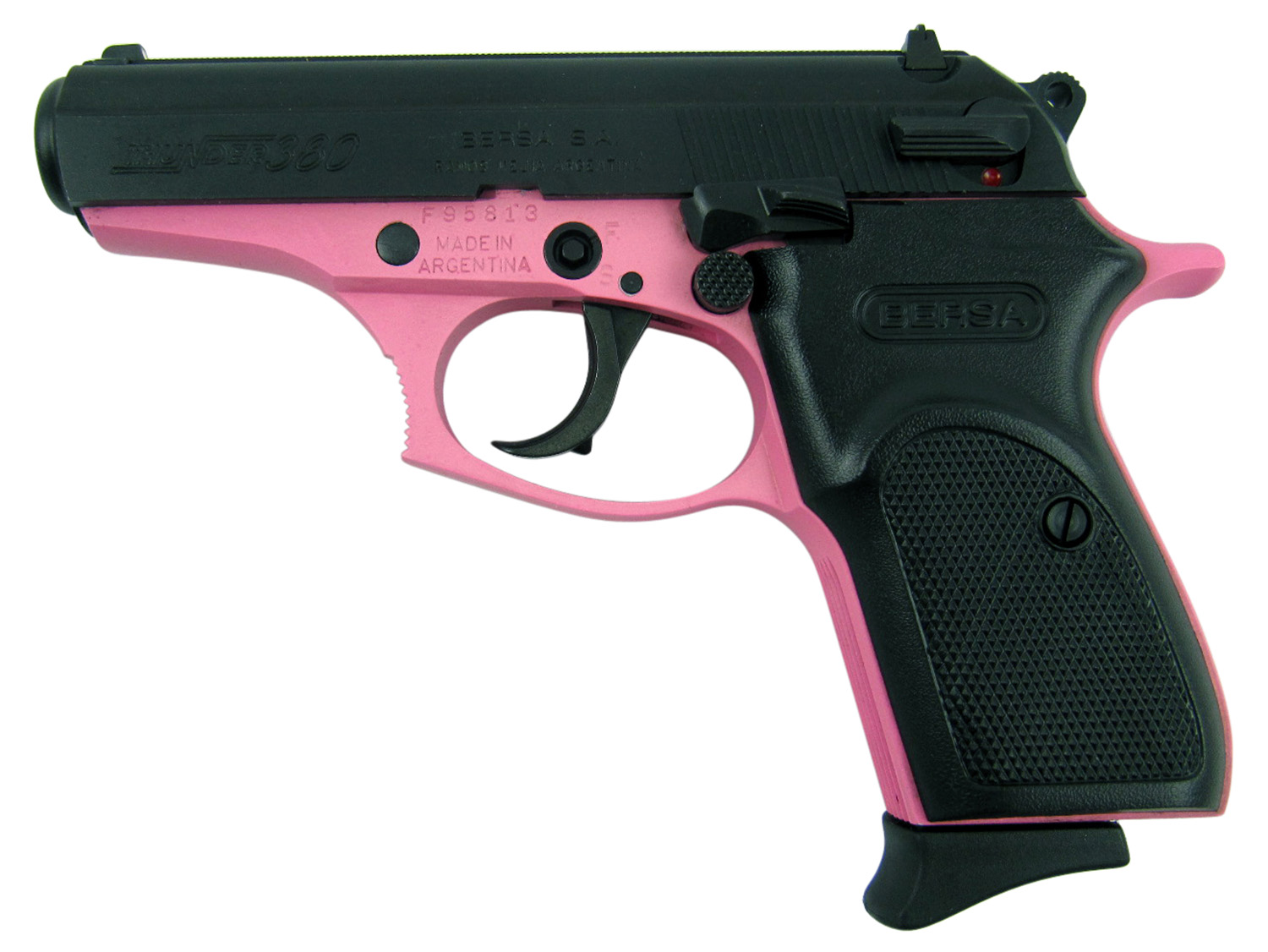 THUNDER 380 PINK/BLACK 380ACP | CERAKOTE PINK FRAME