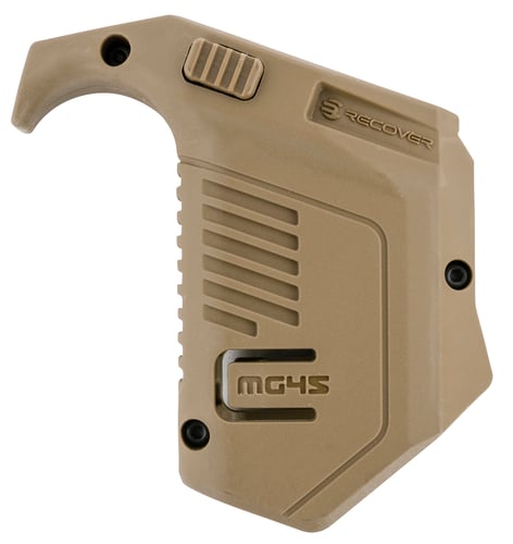 Recover Tactical MG4502 Angled Mag Pouch  Double Stack, Tan Polymer, 45 ACP/10mm Auto, Compatible w/ Glock
