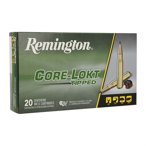 Remington Ammunition 29017 Core-Lokt Tipped  6.5 Creedmoor 129 gr Core Lokt Tipped 20 Per Box/ 10 Cs