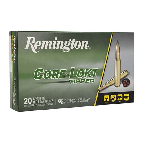 Remington Ammunition 29021 Core-Lokt Tipped 7mm Rem Mag 150 gr Core Lokt Tipped 20 Per Box/ 10 Case