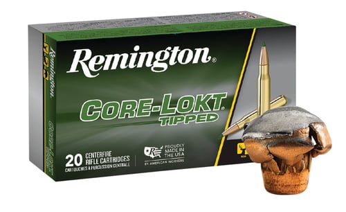 REMINGTON 30-06 165GR TIPPED CORE-LOKT 20RD 10BX/CS