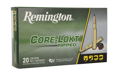Remington Ammunition 29039 Core-Lokt Tipped 308 Win 150 gr Core Lokt Tipped 20 Per Box/ 10 Case