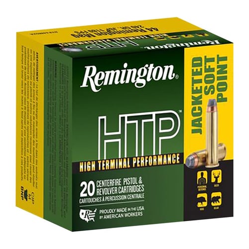 REMINGTON HTP 44 REM MAG 240GR JSP 20RD 25BX/CS