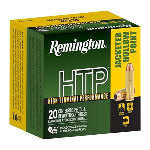 Remington Ammunition 23012 HTP  45 Colt 230 gr Jacket Hollow Point 20 Per Box/ 25 Case