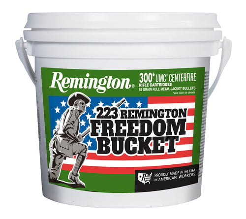 Remington Ammunition 23897 UMC Freedom Bucket 223 Rem 55 gr Full Metal Jacket