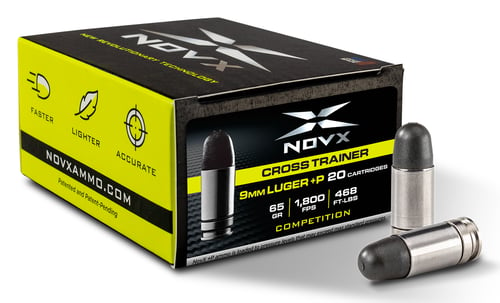 NOVX AMMO 9MM LUGER+P 65GR CROSS TRAIN 20/10