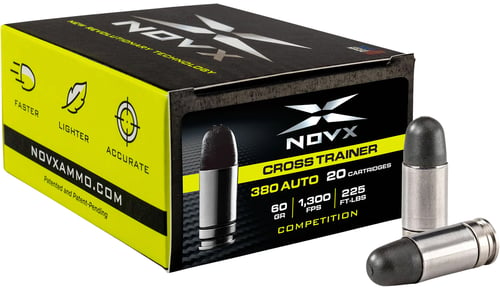 NOVX AMMO 380ACP SP 60GR CROSS TRAIN COMP 20/10