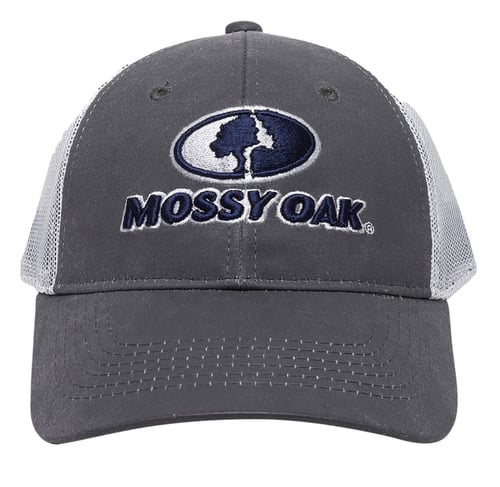 Outdoor Cap MOFS46B Mossy Oak  Charcoal/White Adjustable Snapback OSFA Heavy Structured
