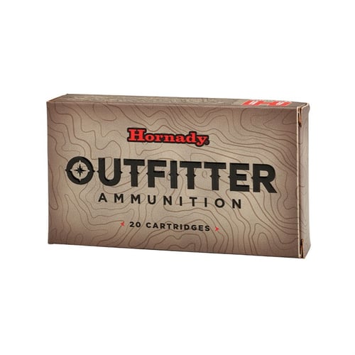 Hornady 81622 Outfitter  6.5 PRC 130 gr Copper Alloy eXpanding 20 Per Box/ 10 Case
