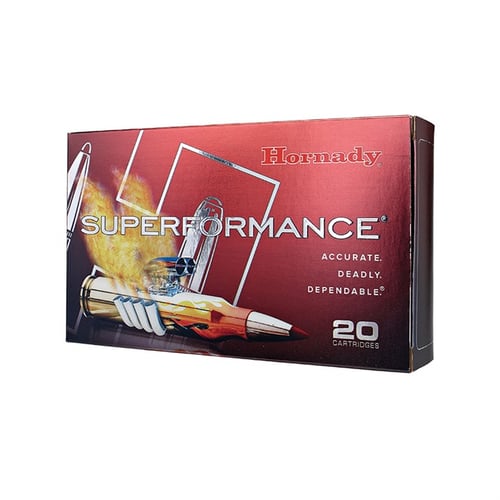 Hornady 814464 Superformance  25-06 Rem 90 gr Copper Alloy eXpanding 20 Per Box/10 Case