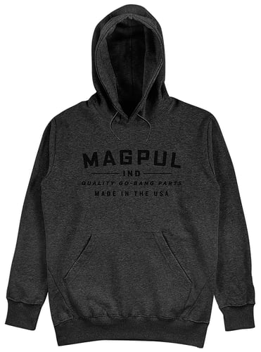 Magpul MAG1256-011-S Go Bang Parts  Charcoal Heather Long Sleeve Small