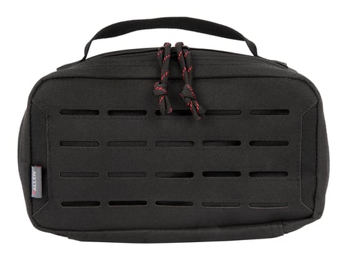 Tac Six 10808 Contingent Tactical Accessory Pouch made of Black 600D Polyester with MOLLE System, Storage Pockets & Carry Handle 9
