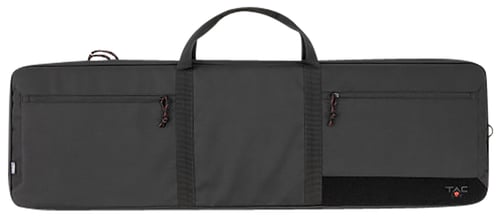 Tac Six 10835 Division Tactical Case made of Black 600D Polyester with Lockable Zippers, Workstation/Gun Mat, Storage Pockets & Carry Handle 42