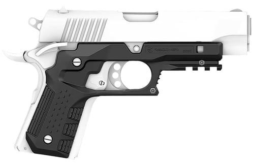 Recover Tactical CC3C-01 Grip & Rail System  Black Polymer Picatinny for Compact 1911