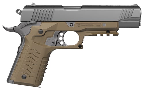 Recover Tactical CC3H-02 Grip & Rail System  Tan Polymer Picatinny for Standard Frame 1911