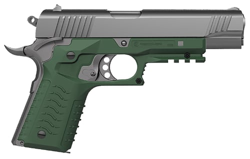 Recover Tactical CC3H-03 Grip & Rail System  OD Green Polymer Picatinny for Standard Frame 1911