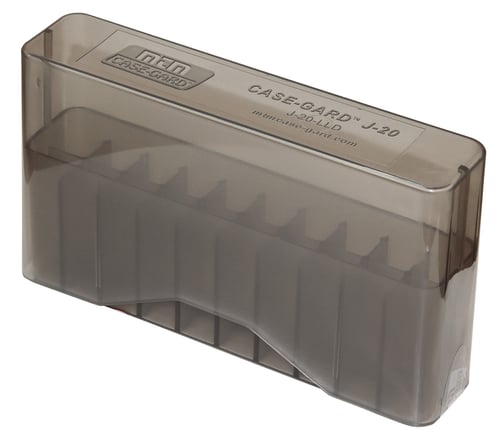 RIFLE SLIP-TOP 20RD 7MM REM CLR SMKRifle Slip-Top Ammo Box 20 rounds - Clear smoke - 260 Rem, 6.5-08 A-Square, 257/270/300/338/378/340/375/7mm Wby., 264/300/330/338/458 Win. Mag., 416/6.5/7mm/8mm Rem, 300/338/375/7mm/Rem Ultra Mag, 30 Super Flanged, 375 Ruger, 9.5x 57, 10.75Rem, 300/338/375/7mm/Rem Ultra Mag, 30 Super Flanged, 375 Ruger, 9.5x 57, 10.75x68 Mauserx68 Mauser