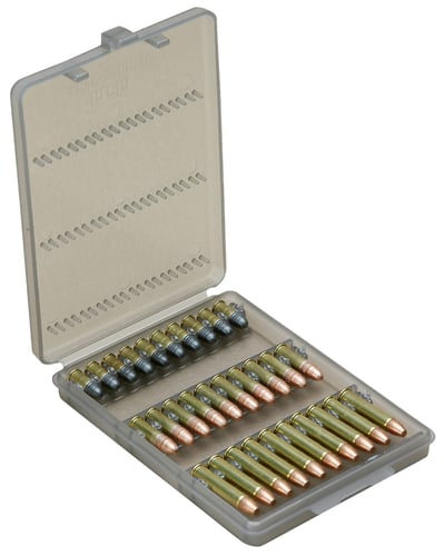 MTM Case-Gard  Case-Gard Ammo  Wallet 22 LR 17 HM2 Clear Smoke Polypropylene 30rd