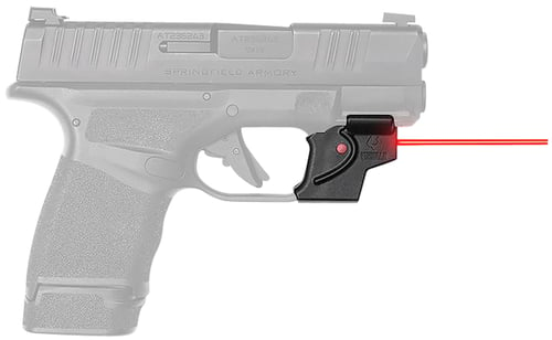 Viridian 912-0024 E-Series Laser Sight <5mW Red laser with 635-650nM Wavelength 25 yds Day/1 mi Night Range Black Polymer for Springfield Hellcat