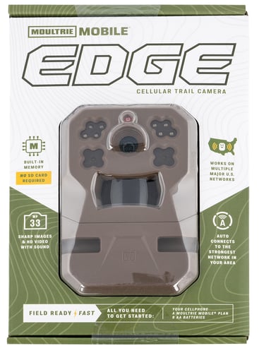 Moultrie MCG14076 Mobile Edge  Brown Compatible w/ Moultrie Mobile App Built In Memory (No SD Card Required) Memory