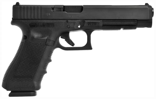 Glock G34417MOSUS G34 Gen4 9mm Luger 17+1 Black nDLC Steel with Front Serrations & MOS Cuts