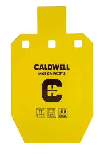 Caldwell 1116697 C  Yellow Powder Coat AR500 Steel 10