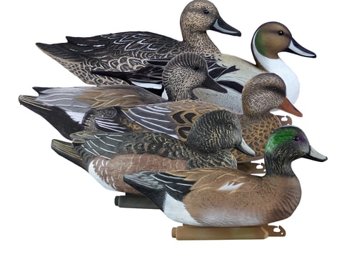 Higdon Outdoors Battleship Puddle Pack with 2/ct Pintails 2/ct Gadwalls 2/ct Widgeons