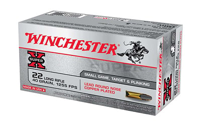 Winchester Super-X Rimfire Ammunition .22 LR 40gr CP-LRN 1255 fps 222/ct