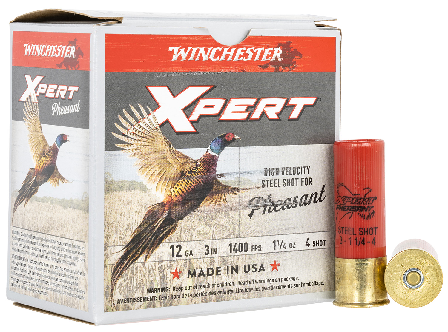 Winchester Ammo WEXP123H4 Xpert Pheasant Lead Free High Velocity 12 Gauge 3