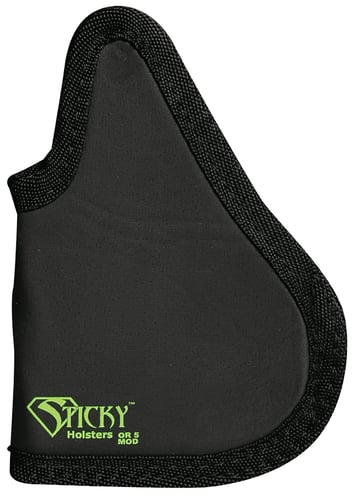 Sticky Holsters OR5MOD OR-5 Modified Black Cordura/Foam, Compatible w/Sig P365, Springfield Hellcat, Glock 42, Springfield XDS, Ambidextrous