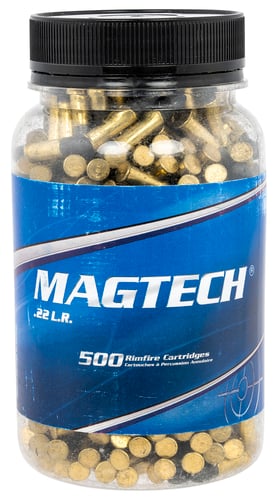 Magtech 22B Rimfire Ammo  22 LR 40 gr Lead Round Nose (LRN) 500 Bx/10 Cs (Bottle Package)