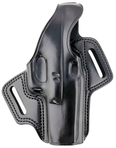 Galco FL224RB Fletch  OWB Black Leather Belt Slide Compatible w/Glock 31/17 Gen1-5/22 Gen2-5 Belt Up to 1.75