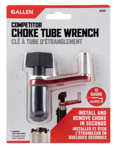 Allen 8336 Competitor  12 Gauge Choke Tube Wrench, Crank Style Adjustable Thumb Screw & Tube Diameter