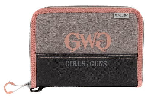 Girls With Guns 9072 Roses Are Gold  made of Polyester with Gray Finish & Rose Gold Accents, Lockable Zipper, Soft Lining & Dense Foam Padding 9.50