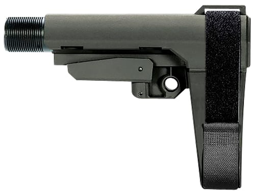 SB Tactical SBA3X03MSB SBA3 X Synthetic Stealth Gray 5-Position Adjustable for AR-Platform (Tube Not Included)