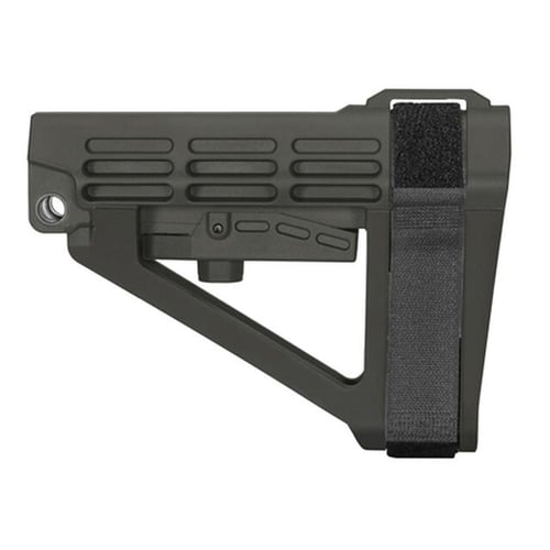 SB Tactical SBA4X03MSB SBA4 X Synthetic Stealth Gray 5-Position Adjustable for AR-Platform (Tube Not Included)