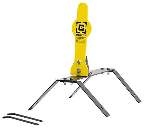 Caldwell 1178560 Auto Reset  33% Rifle Yellow AR500 Steel Pepper Popper Includes Ground Stakes