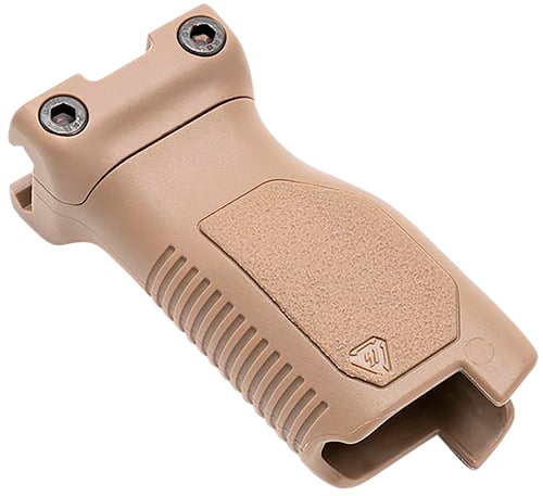 Strike Industries ARCMAGLFDE Angled Vertical Grip Long Flat Dark Earth Polymer with Cable Management Storage for M-LOK Rail