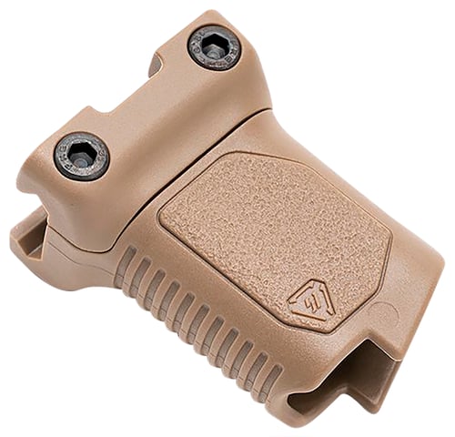 Strike Industries ARCMAGSFDE Angled Vertical Grip Short Flat Dark Earth Polymer with Cable Management Storage for M-LOK Rail