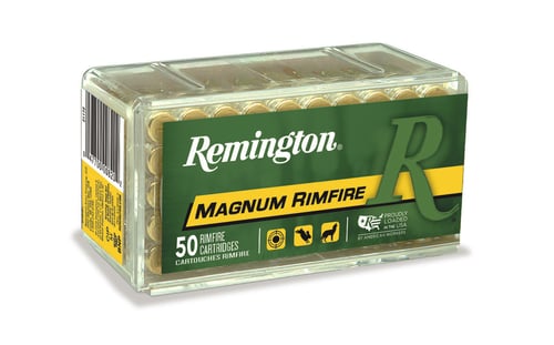 Remington Ammunition 20025 Magnum Rimfire 17 HMR 20 gr Jacketed Soft Point 50 Per Box/ 40 Case
