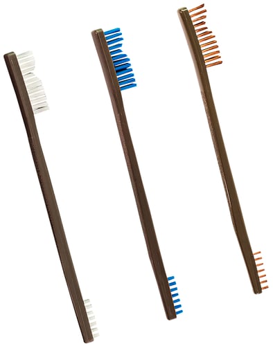 OTIS RECEIVER BRUSH 3 PACK NYLON, BRONZE, STAINLESS STEEL