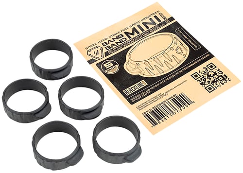 Strike Industries BANGBAND34MMBK Bang Band Mini 34mm Made of Black Rubber 5 Pack