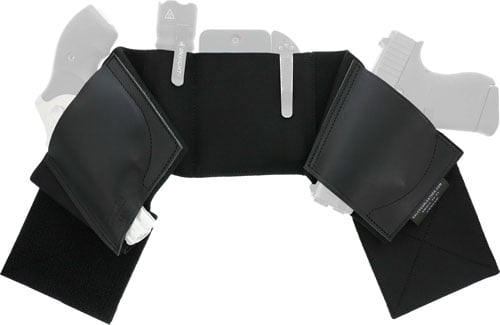 Galco UWBKMED2 UnderWraps 2.0 Black Medium Leather/Nylon Handgun