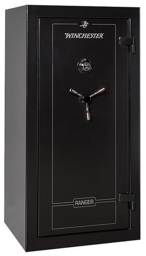 Winchester Safes  Ranger 26 Electronic Entry Black Powder Coat 12 Gauge Steel Holds Up to 28 Long Guns Fireproof- Yes