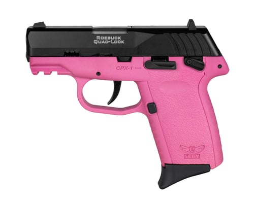 SCCY CPX1-CB PISTOL GEN 3 9MM 10RD BLACK/PINK MANUAL SAFTEY