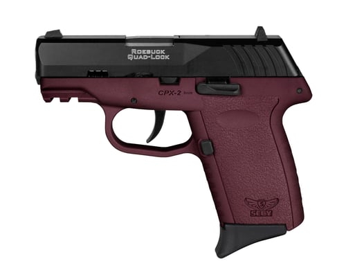 SCCY CPX2-CB PISTOL GEN 3 9MM 10RD BLACK/CRIMSON W/O SAFETY