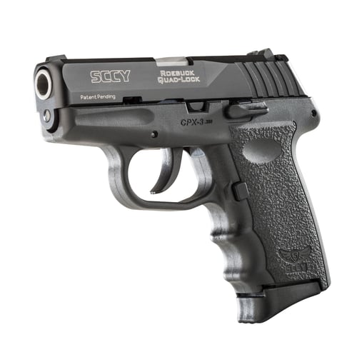 SCCY CPX-3CBBKG3 380 BLK SLIDE BLK GRIP NO SFE 10R