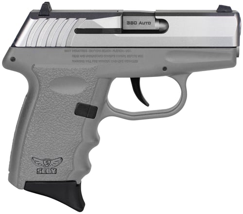 SCCY CPX3-TT PISTOL DAO .380 10RD SS/SNIPER GRAY W/O SAFETY