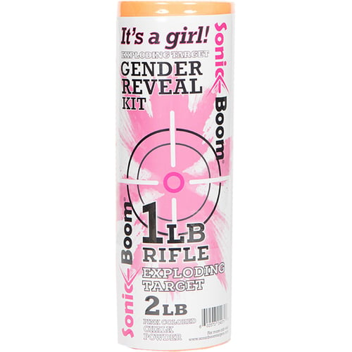 Sonic Boom Exploding Target Gender Reveal Kit  <br>  Girl 1 lb. Pink