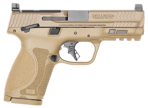 SW M&P9 M2.0 COMP OR FDE 9MM 4 TS SF 15RD